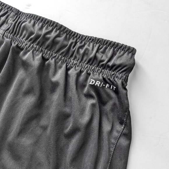 Nike Pro Dri-Fit Youth Shorts Black Loose Drawstring Elastic Waist Swoosh Pocket - Picture 5 of 6